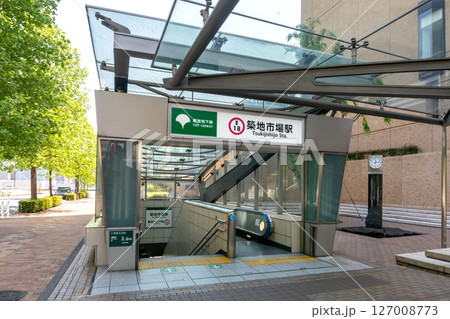 大江戸線、築地市場駅 127008773