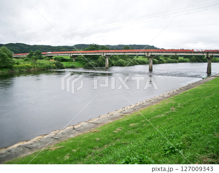 山形県新庄市の庭月観音前の観音寺橋 127009343
