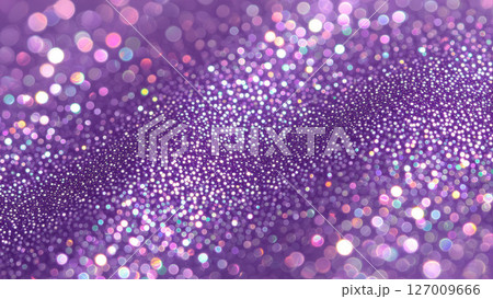 紫のグリッターとボケの抽象的な背景 127009666