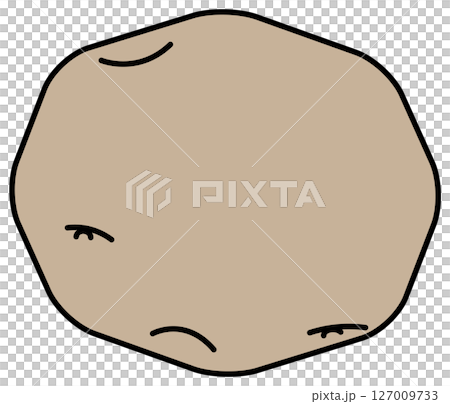 フラットカラーで描かれたじゃがいものイラスト 127009733