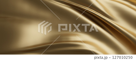 Luxury gold fabric background 3d render 127010250