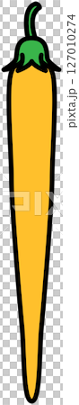 フラットカラーで描かれたとうがらしのイラスト 127010274