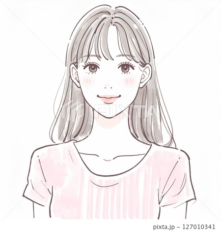 女性・女の子のイラスト素材 女性・女の子のイラスト素材 127010341
