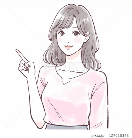 女性・女の子のイラスト素材 127010348