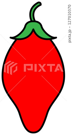 フラットカラーで描かれたとうもろこしのイラスト 127010370