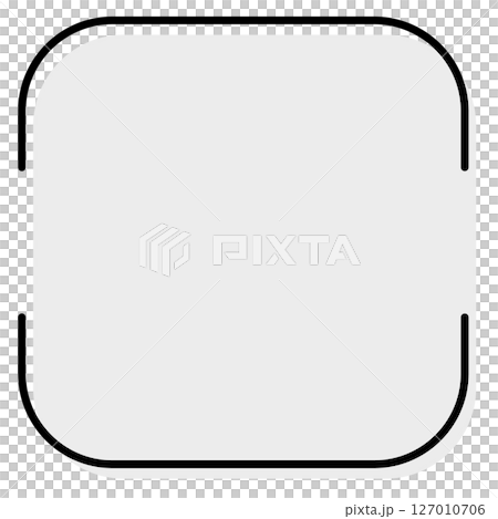 Monochrome choppy square frame background 127010706