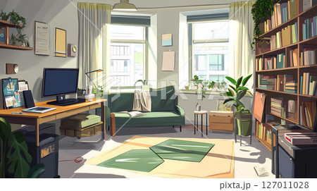 書斎のあるインテリア 127011028