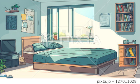 おしゃれなインテリアのイラスト 127011029