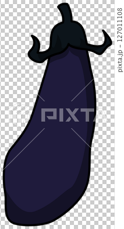 彩色整個茄子插圖 127011108