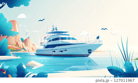 海を走る船 海を走る船 127011967