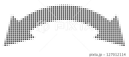 Square halftone double arrow 127012114
