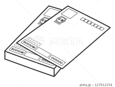 年賀状（宛名面） 127012258