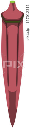 リアルな影付きオクラのベクターイラスト リアルな影付きオクラのベクターイラスト 127012311