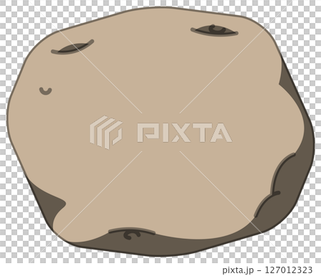 リアルな影付きじゃがいものベクターイラスト リアルな影付きじゃがいものベクターイラスト 127012323