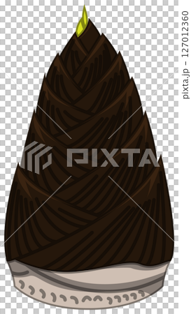 リアルな影付きたけのこのベクターイラスト リアルな影付きたけのこのベクターイラスト 127012360