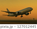 離陸する旅客機 127012445