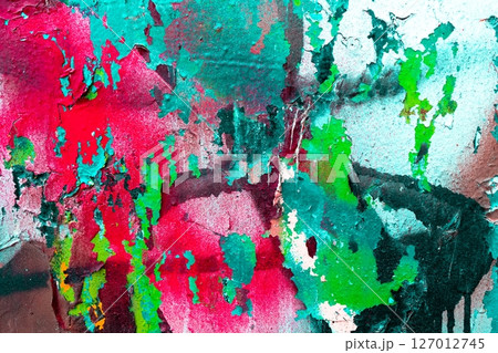 Abstract Vibrant Textured Paint for Modern 90s, Y2K Aesthetic Abstract Vibrant Textured Paint for Modern 90s, Y2K Aesthetic 127012745