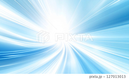 眩い光と青の放射が生み出す未来的ビジュアル 眩い光と青の放射が生み出す未来的ビジュアル 127013013