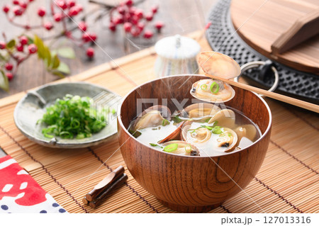 あさりの味噌汁 127013316