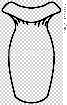 シンプルですっきりしたエリンギの線画 シンプルですっきりしたエリンギの線画 127013437