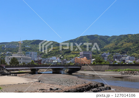 伊東大川と渚橋（静岡県伊東市） 127014106