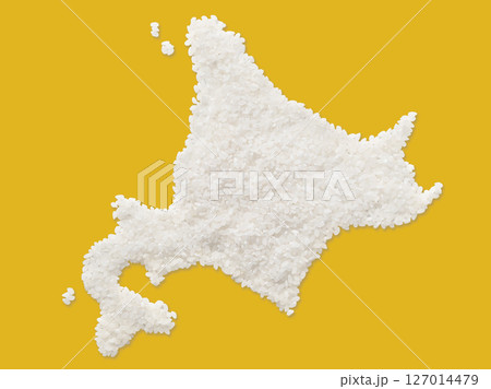 米で作った北海道の地図 米で作った北海道の地図 127014479