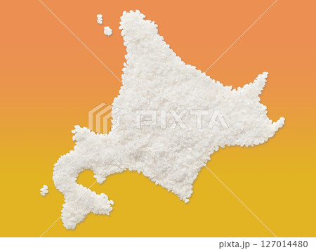 米で作った北海道の地図 米で作った北海道の地図 127014480