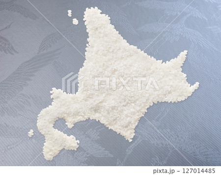 米で作った北海道の地図 米で作った北海道の地図 127014485