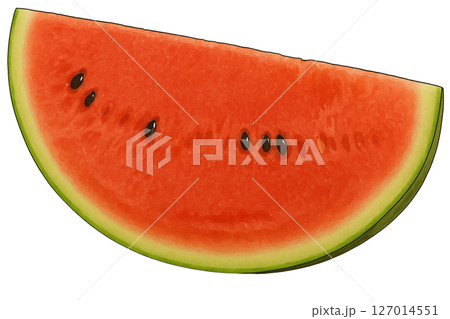 カットされたスイカ 127014551