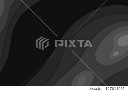 Modern Black abstract design background, paper style 127015065