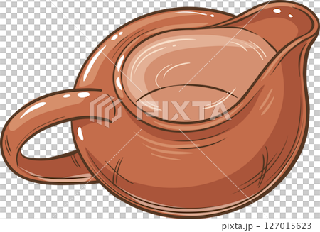 Teapot  isolated for Design and Decoration 127015623