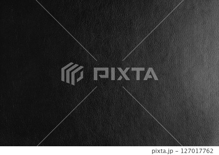 Glossy structure black genuine leather with gradient lighting effect, leatharette texture Glossy structure black genuine leather with gradient lighting effect, leatharette texture 127017762