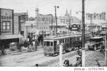 古写真 1923-1933年 東京 日本橋通りの街並み(日本橋二丁目付近) 古写真 1923-1933年 東京 日本橋通りの街並み(日本橋二丁目付近) 127017801