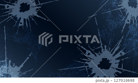 ひび割れたガラス風グランジ背景 127018698