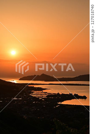 天橋立と朝日 天橋立と朝日 127018740