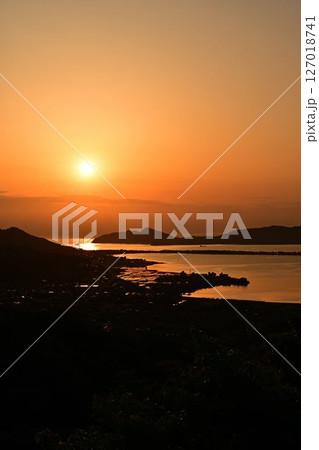 天橋立と朝日 天橋立と朝日 127018741