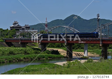 福知山城と特急はしだて 127018744