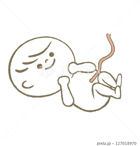 ママのお腹の中にいる赤ちゃん　ご機嫌 127018970