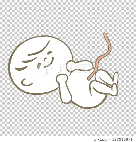 ママのお腹の中にいる赤ちゃん　ご機嫌 127018971