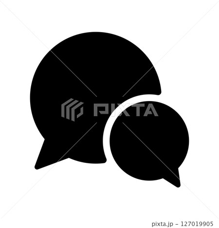 吹き出し、チャット、メッセージのアイコン 127019905