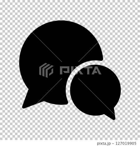 Speech bubbles, chat and message icons 127019905