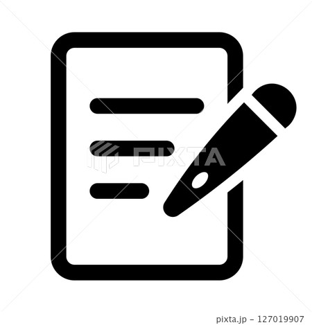 メモ、記録のアイコン メモ、記録のアイコン 127019907