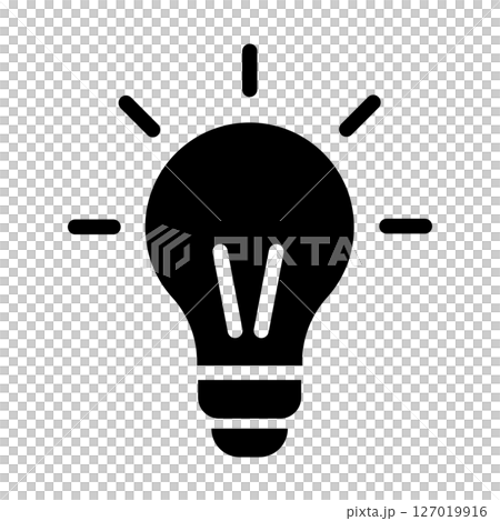 電球（ひらめき、アイデア）のアイコン 127019916