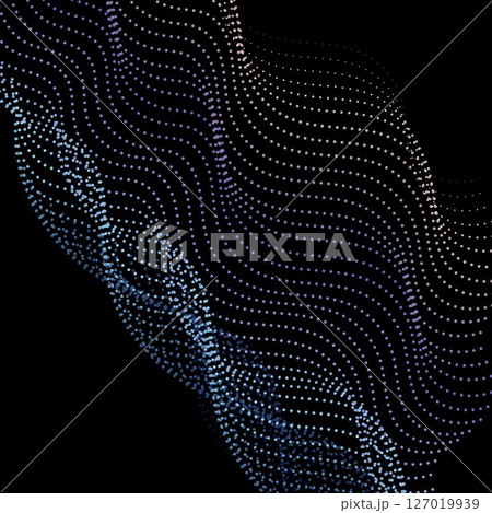 circular halftone dots vector background 127019939