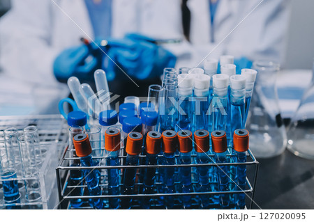 scientist working at the laboratory scientist working at the laboratory 127020095