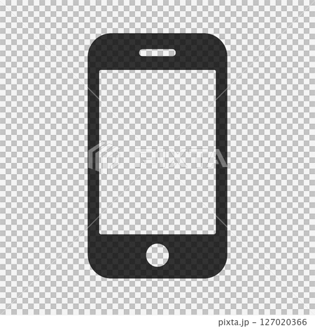 白い背景のスマートフォンのアイコン 127020366