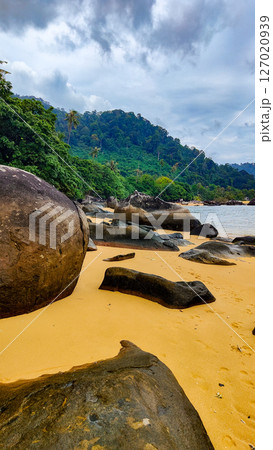 Pulau Tioman tropical island in Malaysia. South China sea. Southeast Asia Pulau Tioman tropical island in Malaysia. South China sea. Southeast Asia 127020939