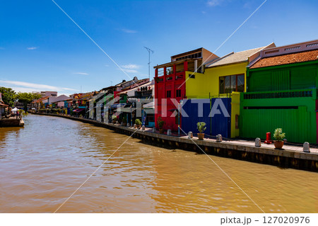 Melaka, Malaysia - April 16, 2025: Melaka, Malaysia. UNESCO World Heritage Site in Malaysia. Melaka, Malaysia - April 16, 2025: Melaka, Malaysia. UNESCO World Heritage Site in Malaysia. 127020976