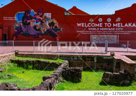 Melaka, Malaysia - April 16, 2025: Melaka, Malaysia. UNESCO World Heritage Site in Malaysia. Melaka, Malaysia - April 16, 2025: Melaka, Malaysia. UNESCO World Heritage Site in Malaysia. 127020977