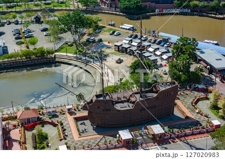 Melaka, Malaysia - April 16, 2025: Melaka, Malaysia. UNESCO World Heritage Site in Malaysia. Melaka, Malaysia - April 16, 2025: Melaka, Malaysia. UNESCO World Heritage Site in Malaysia. 127020983
